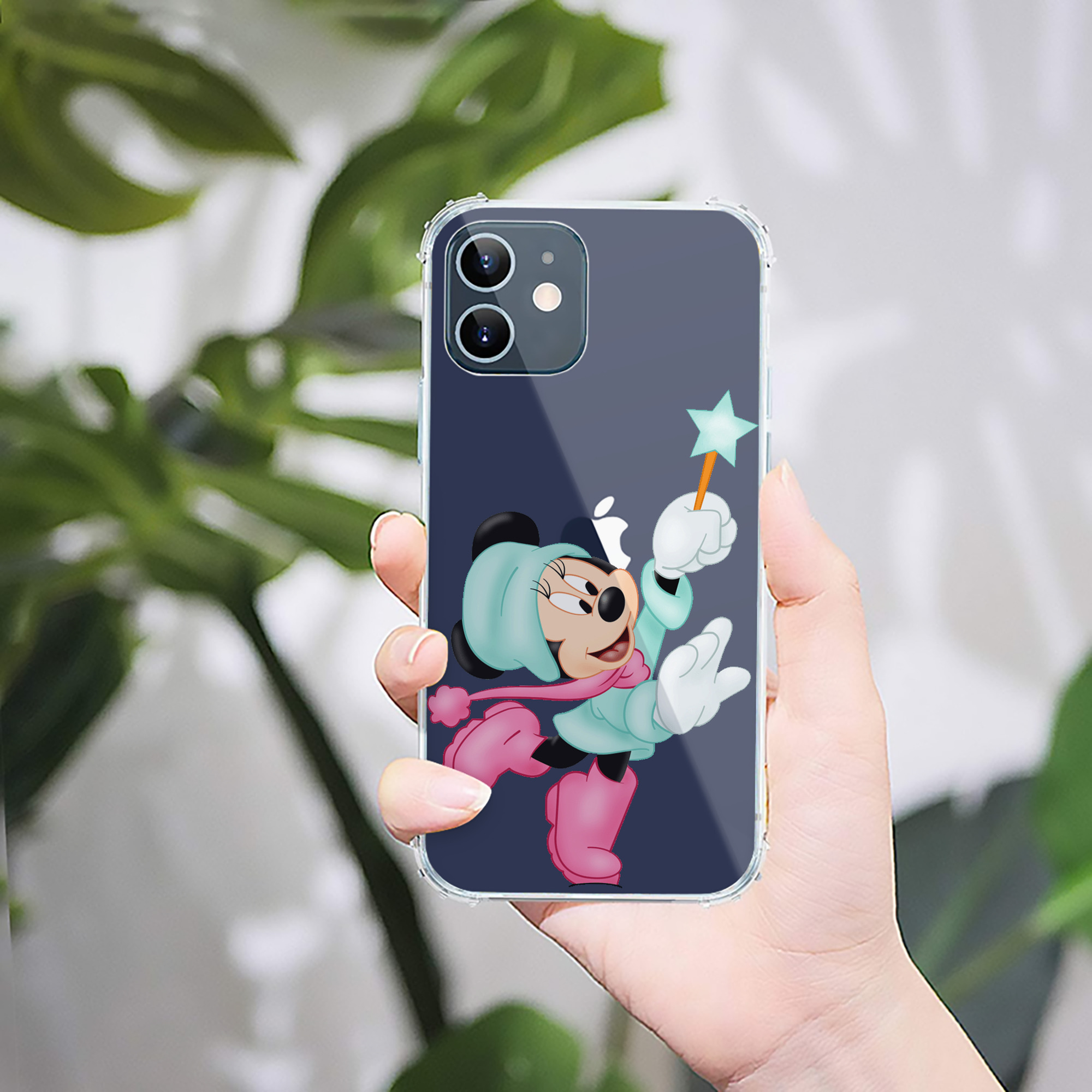 （画像用） ミッキーマウス Mickey Mouse 【iPhone 12シリーズ対応】透明スマホケース（クリアソフトケース）